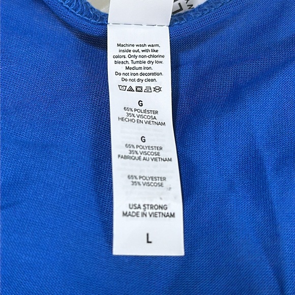 Fairest Of Them All Blue Womens Tank Top Size Large - Picture 4 of 6